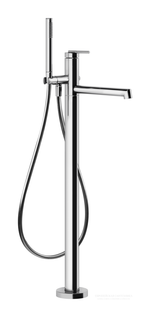 Смеситель для ванны Gessi Ingranaggio, напольный, с ручным душем, встраиваемый, цвет Chrome