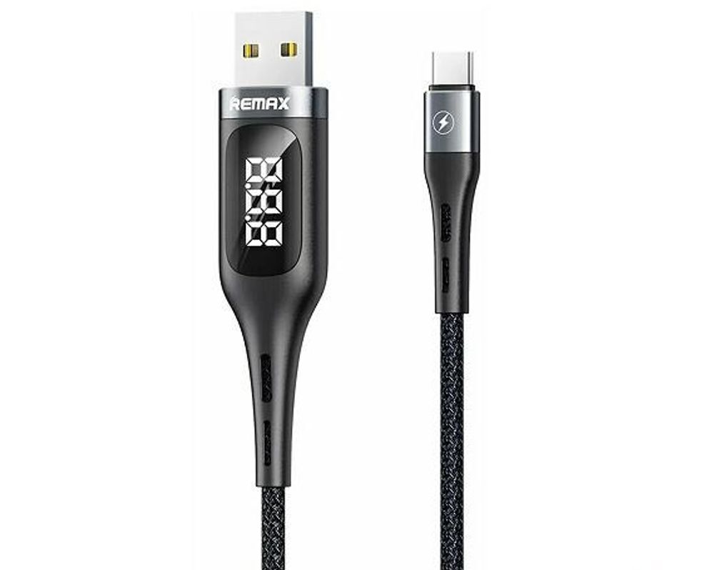 USB cable Type-C 1.2m Leader Smart Display(RC-096a)(Remax) 2.1A black