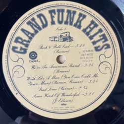 Винтажная виниловая пластинка LP Grand Funk Hits (Japan 1976) (No Obi) We're An American Band