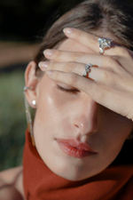 кольцо конфетти макси (серебро)