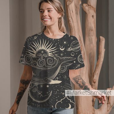 Футболка женская стандарт с принтом 