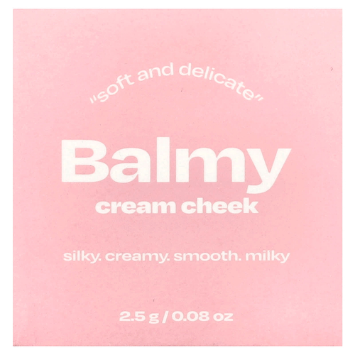 alternativestereo, Balmy Cream, крем для щек, № 2, клубничное молоко, 2,5 г (0,08 унции)
