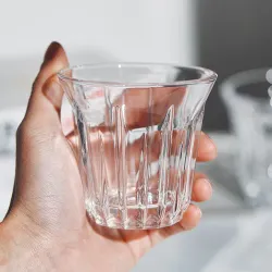 Чашка 170 мл кофейная без ручки ZINC Barista d 8,3 см h8 см стекло P.L. Barbossa [1]