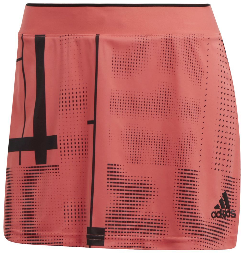 Женская Юбка теннисная Adidas Club Graphic Skirt W - semtur/black