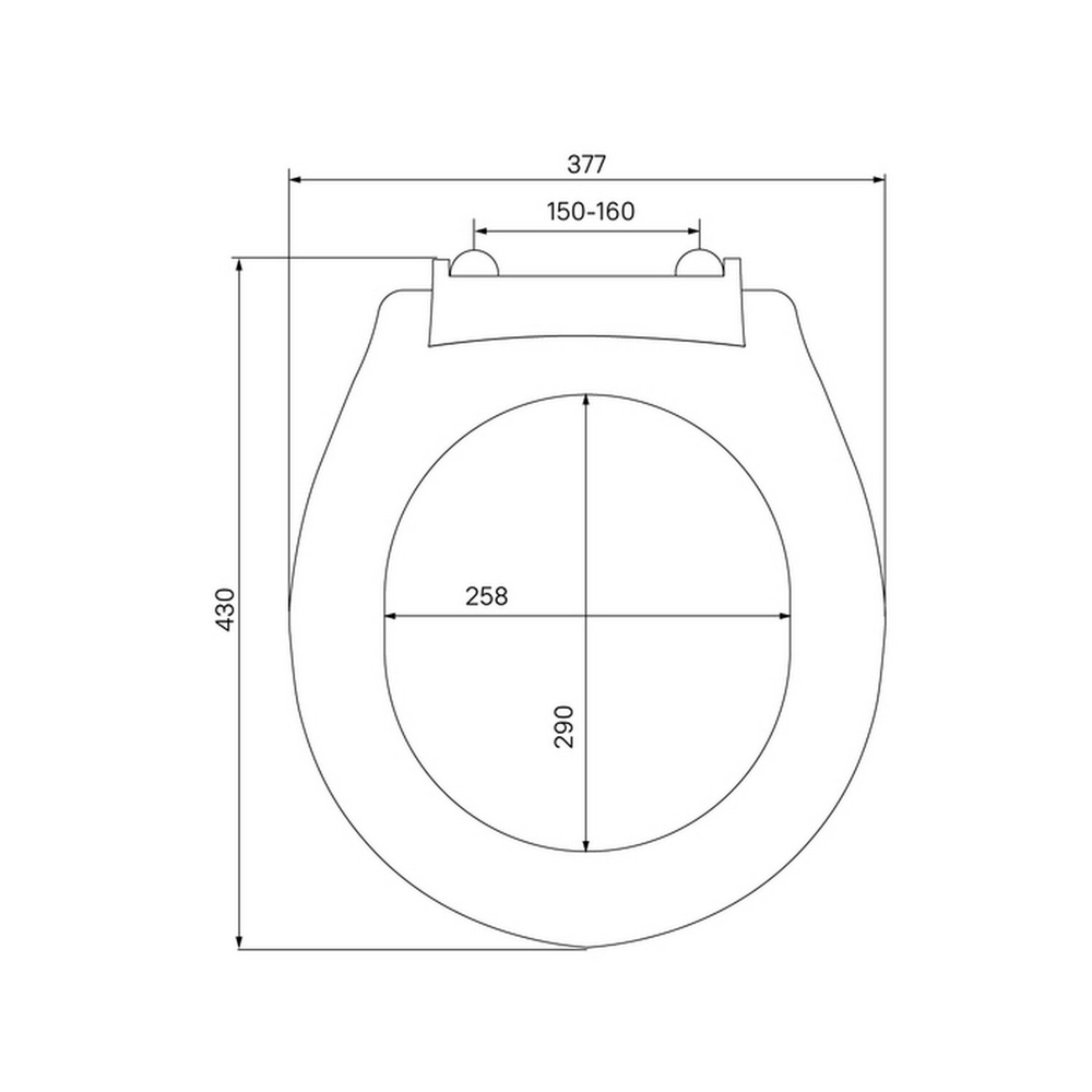Сиденье для унитаза полипроп,010 Milardo,010PP00M31 (Евро, Самарский эконом, Цезарь)