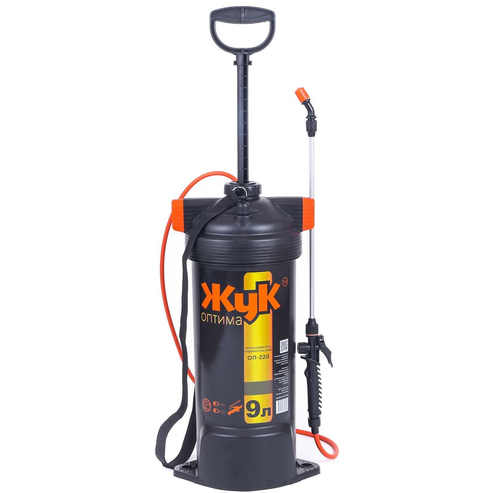 Опрыскиватель Жук Оптима ОП-220 9 л, стеклопластик, нетелескопический брандспойт 4908-00