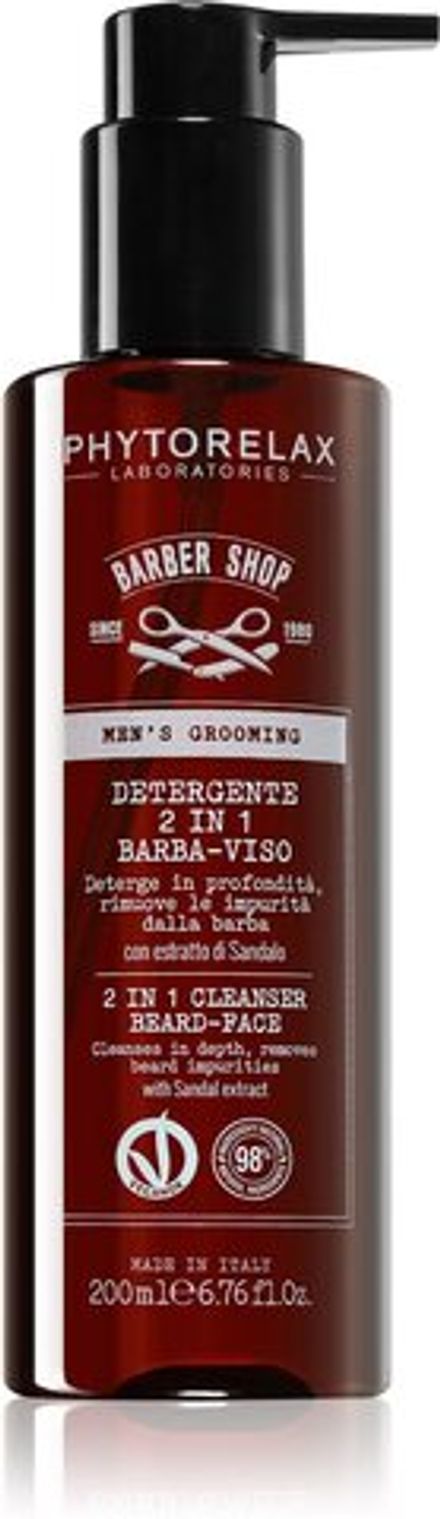 Phytorelax Laboratories Men's Grooming Barber Shop - очищающий гель для мужчин /   200  ml  / GTIN 8030976023965
