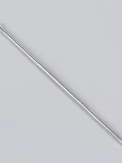 Игла косметологическая, двусторонняя, с петлёй, 12 см, цвет серебристый