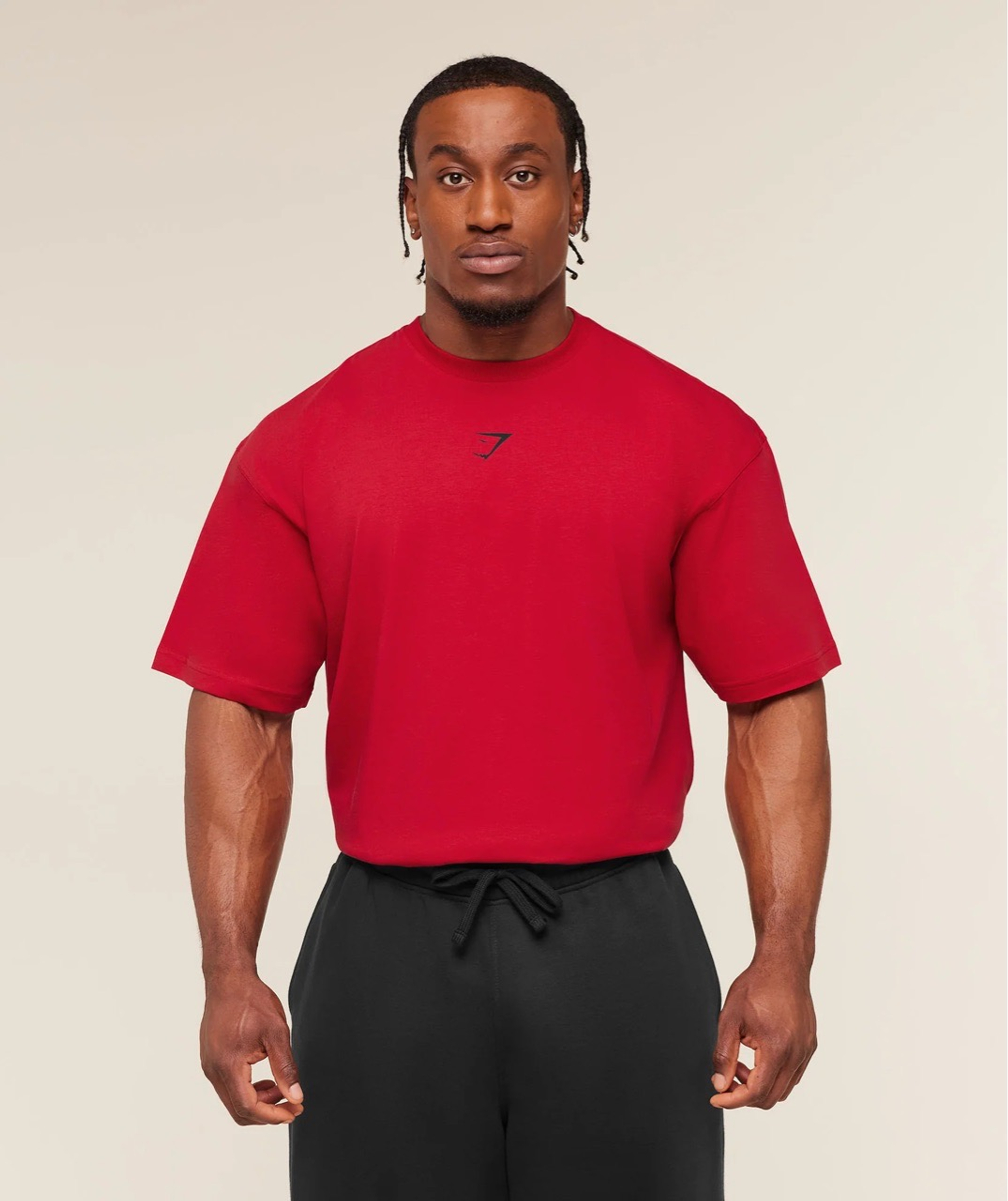 Футболка GYMSHARK Power T-Shirt Red/Black