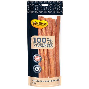 Мнямс Лакомство для собак Колбаски Фирменные 80 гр