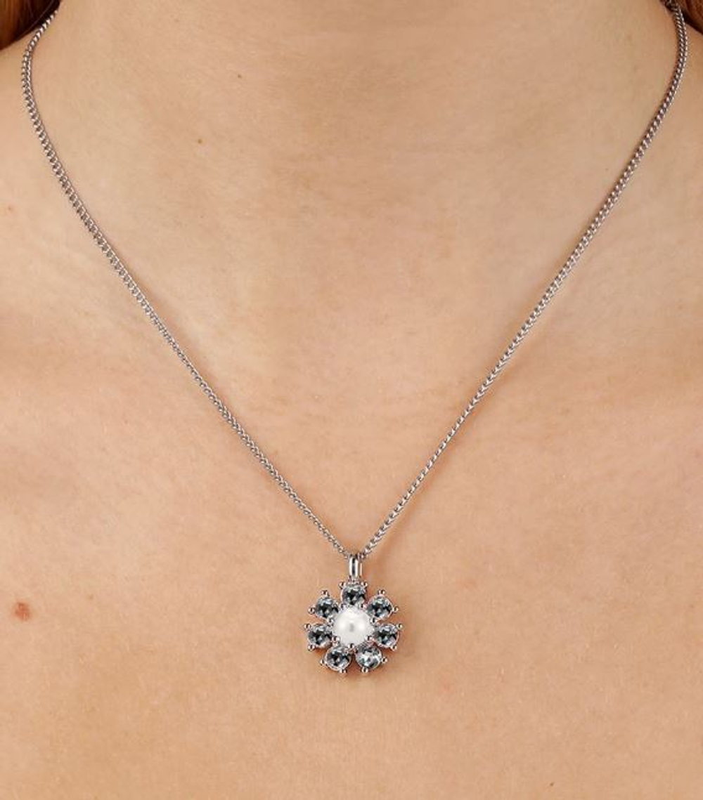 Колье Dyrberg Kern DELISE SS GREY /WHITE PEARL 450105