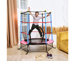Батут детский DFC SMRKIDS 55" с сеткой, PINK