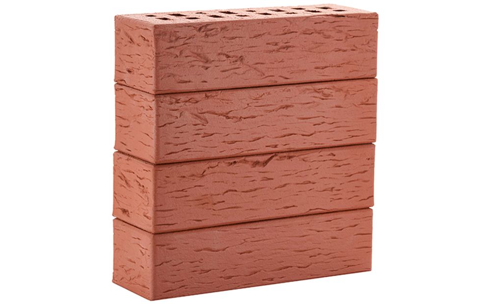 Кирпич клинкер ЛСР фасадный 0,71НФ Тёмно-красный «Эдинбург» береста М-300 250x85x65