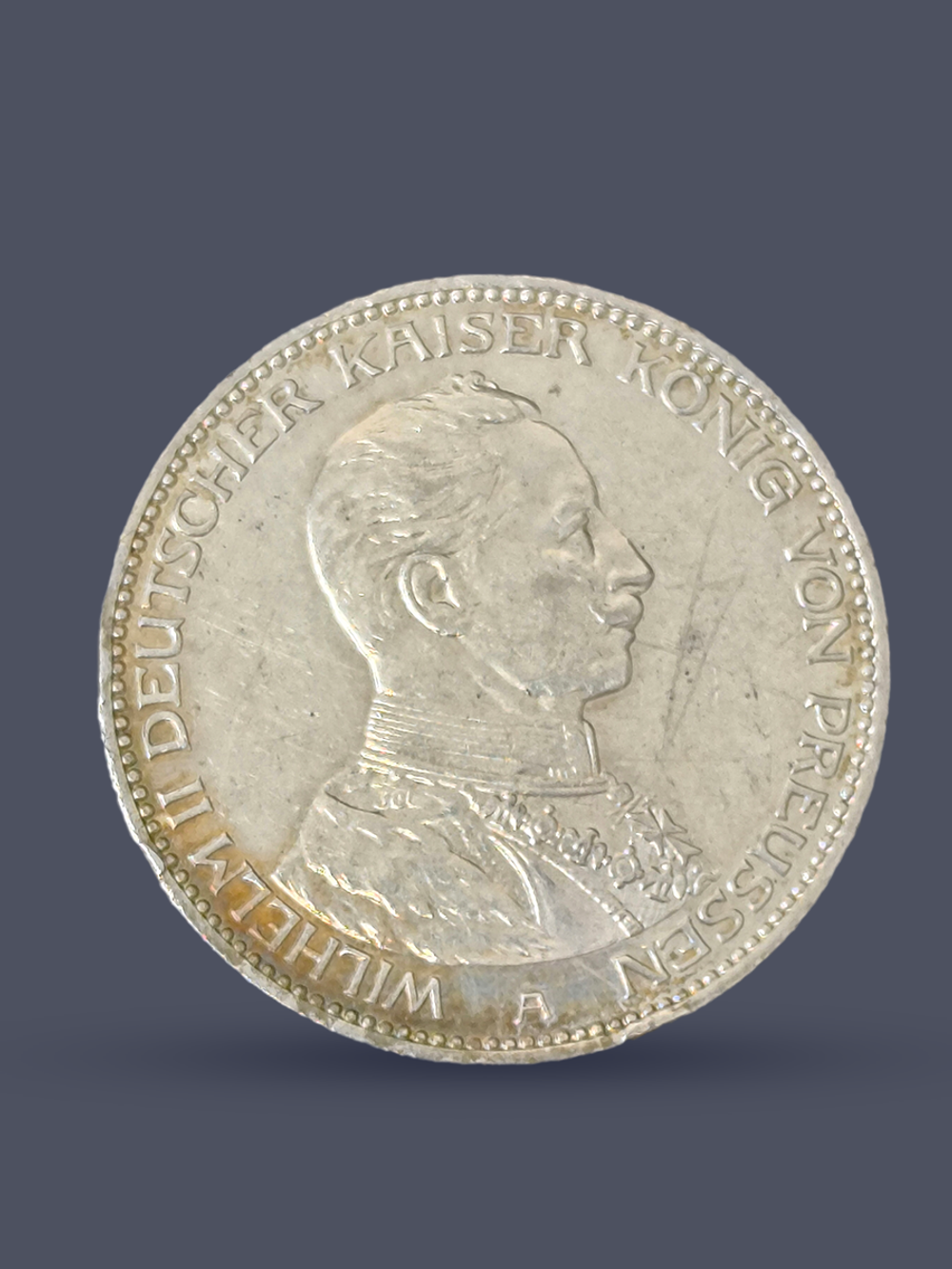 Монета 3 марки 1914 год "Вильгельм II" Германская Империя