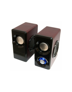 Колонки Dialog Stride AST-25UP CHERRY - акустические колонки 2.0, 6W RMS, вишневые, питание от USB