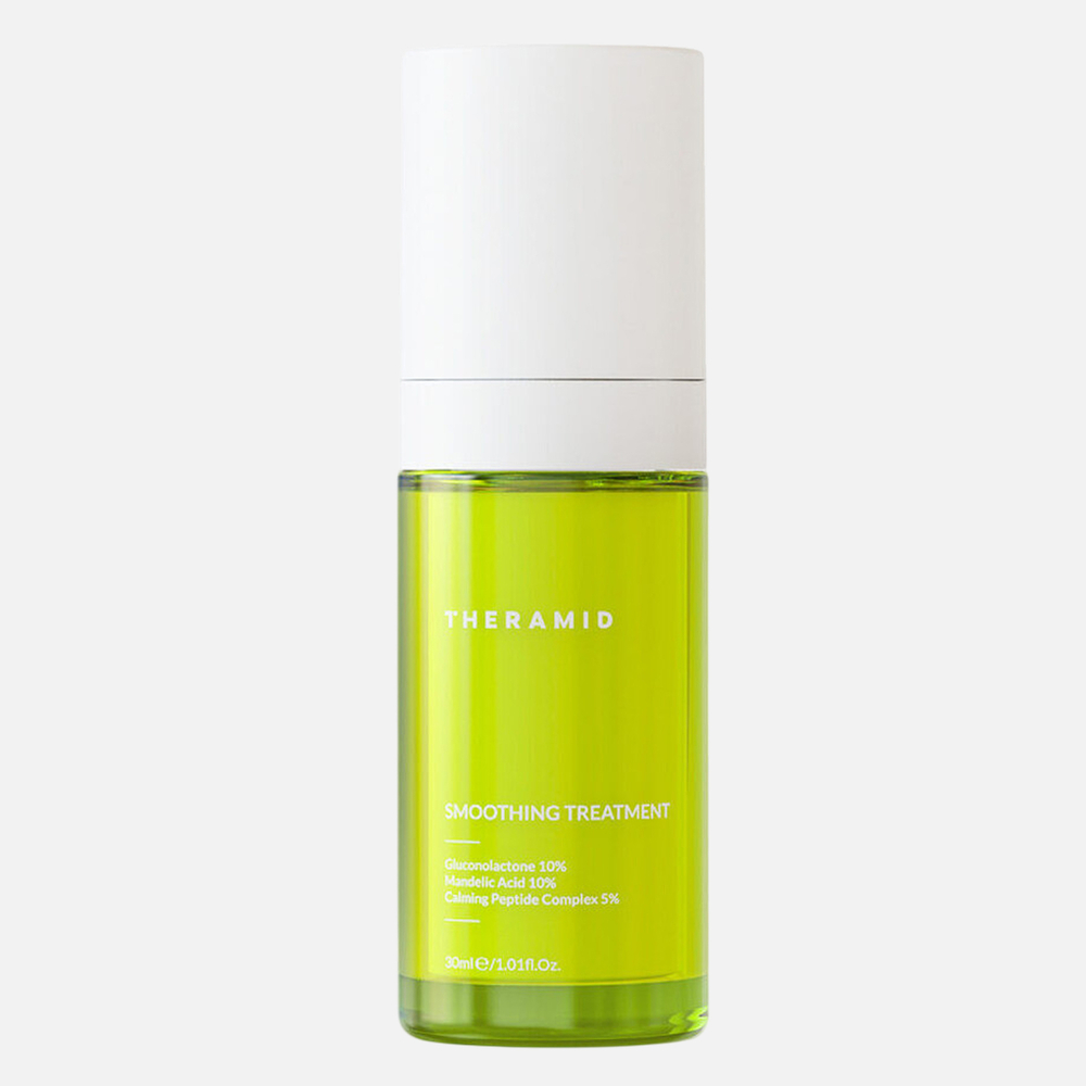 THERAMID Smoothing Treatment Разглаживающая сыворотка с миндальной кислотой и пептидами для ровного тона, 30 мл