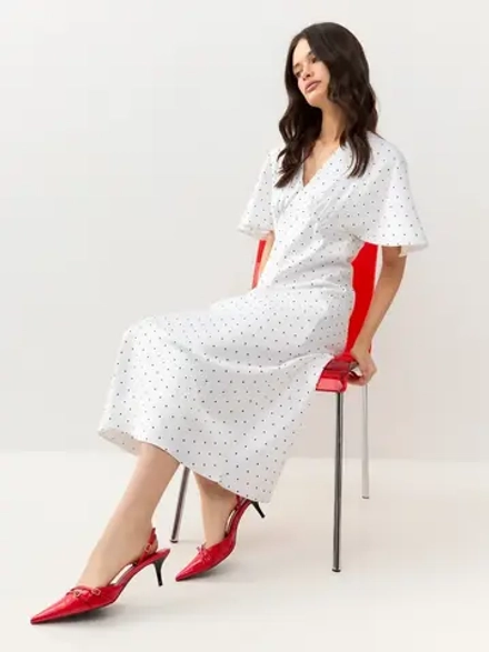 Платье комбинация шелковое с крылышками