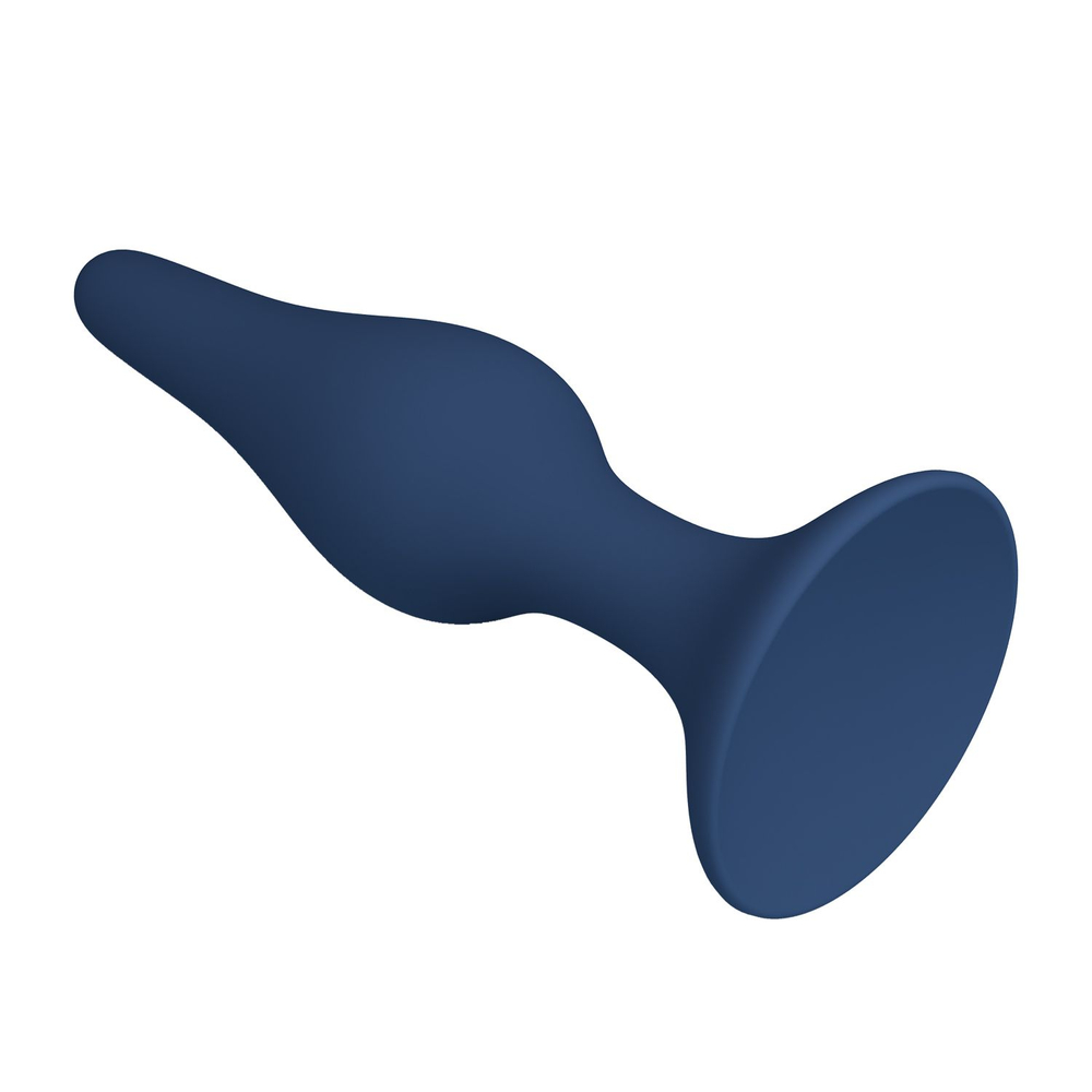 Синяя анальная пробка Slim Anal Plug XL - 15,4 см. (Цвет: синий)