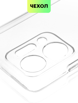 Чехол BROSCORP для Honor X7a (арт. HW-HX7A-TPU-01-TRANSPARENT)