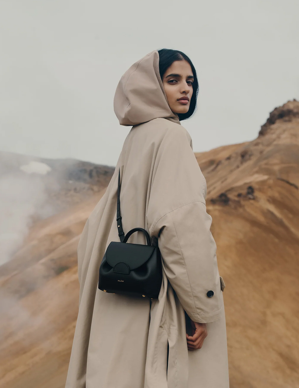 Сумка Polene Numéro Un Nano Edition Textured "Black"