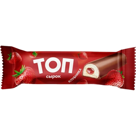 Сырок творожный глазированный Топ Клубника 40 гр