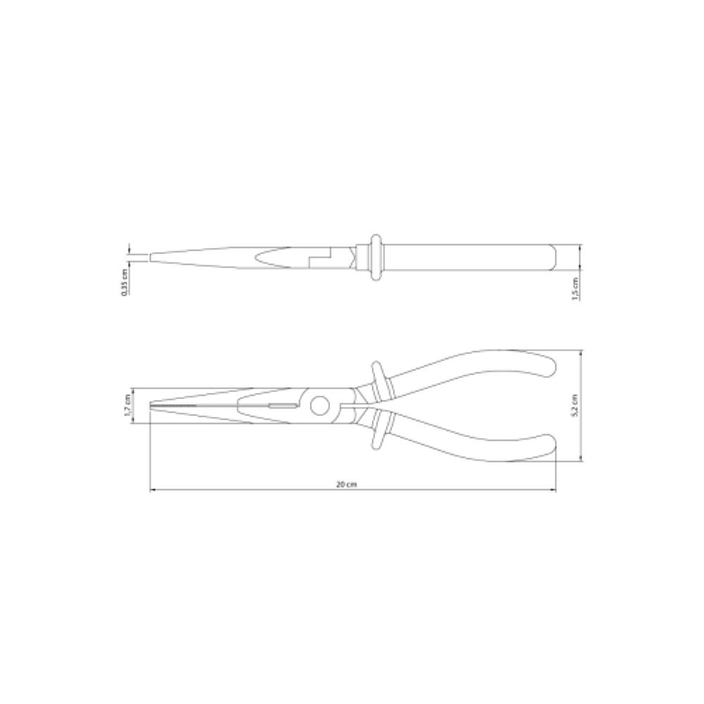 Длинногубцы Tramontina 41008/180 комбинированные 200 мм, с изоляцией 1000 В | Tramontina