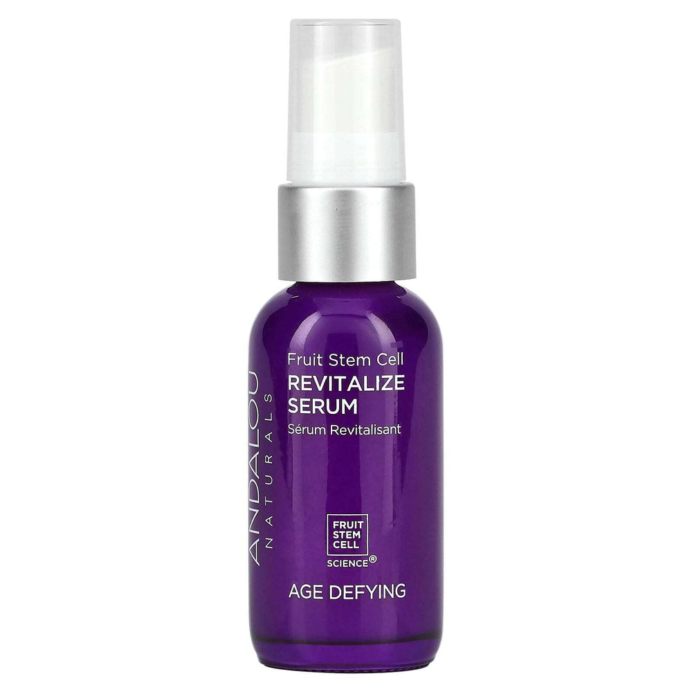 Andalou Naturals, Восстанавливающая сыворотка с ресвератролом и Q10, антивозрастная, 1,1 мл (32 мл)
