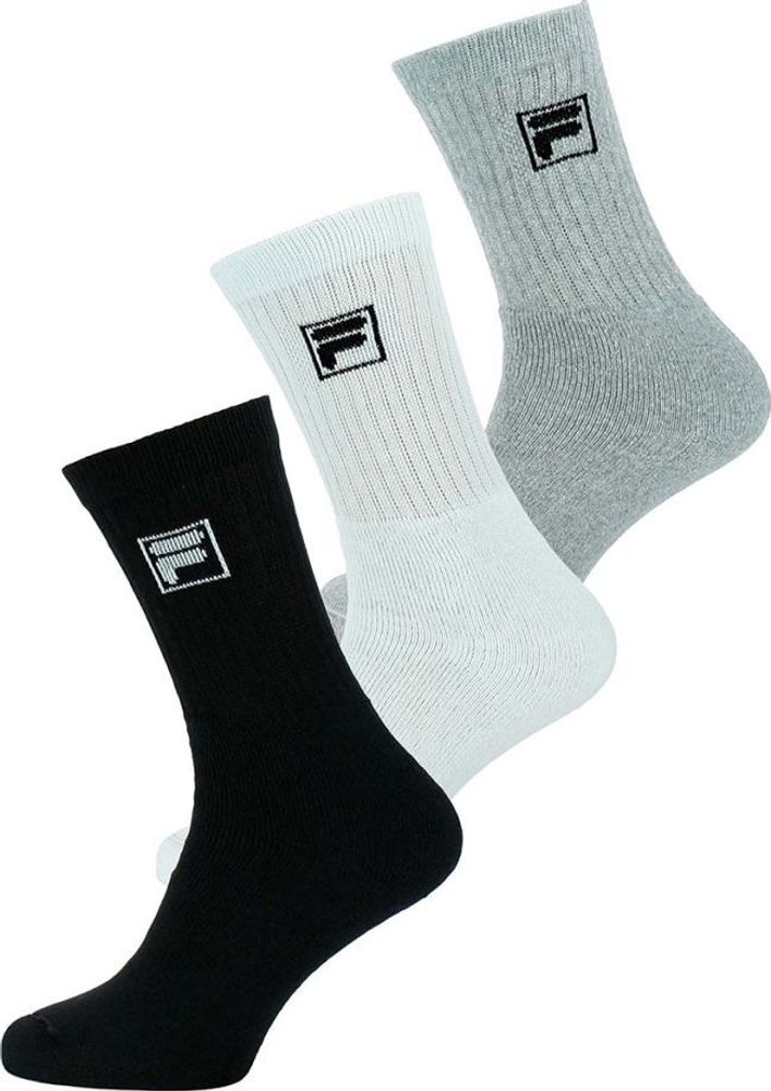 Теннисные носки Fila Tennis Socks 3P - classic/black/grey/white