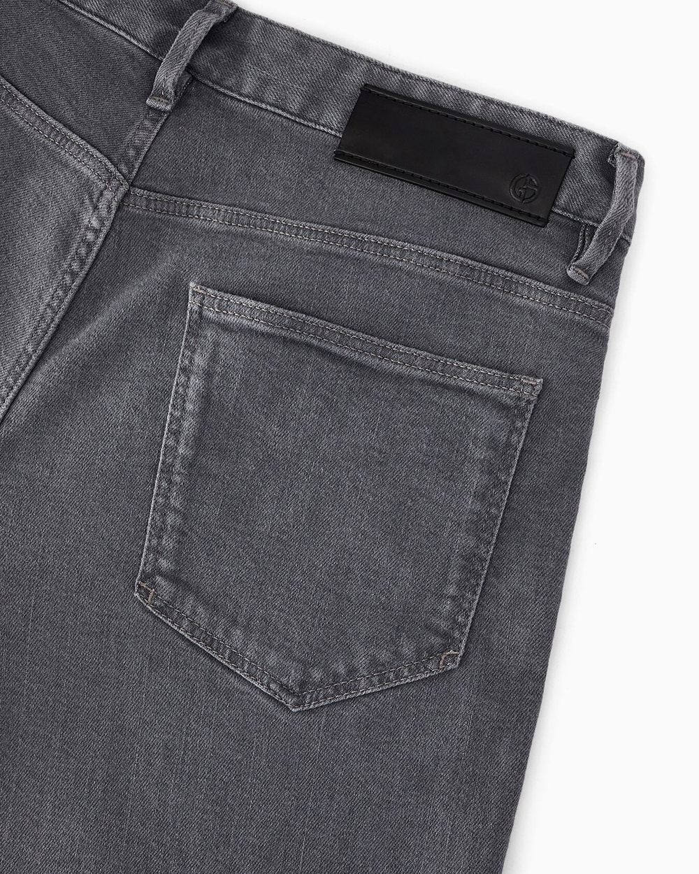 Slim Fit Stretch Cotton-Denim Trousers – мужские узкие брюки из стрейч-хлопка от GIORGIO ARMANI