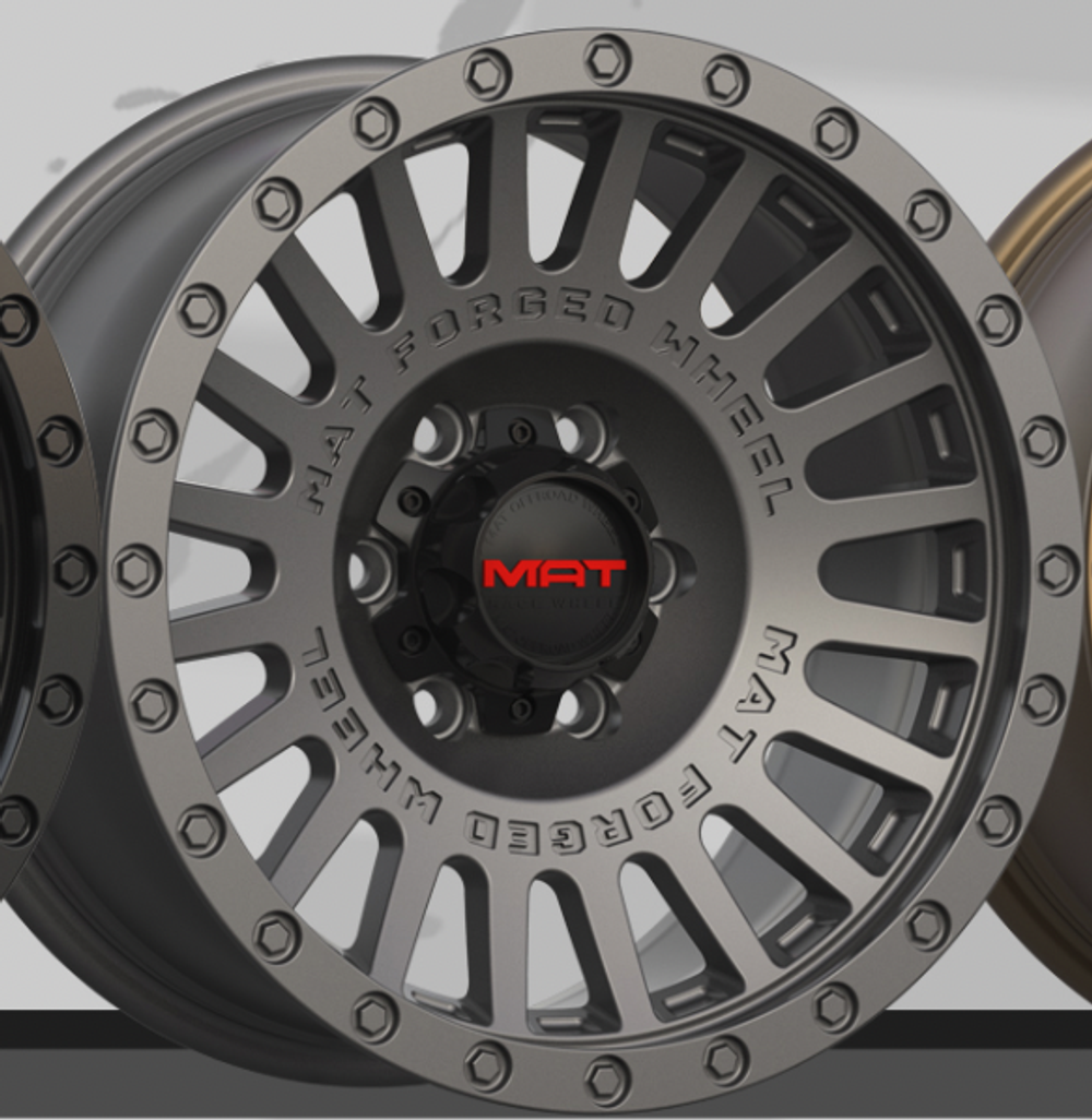 Диск колесный, кованый VB1908 R17 8,0 ET0 MAT OFFROAD Gun Gry