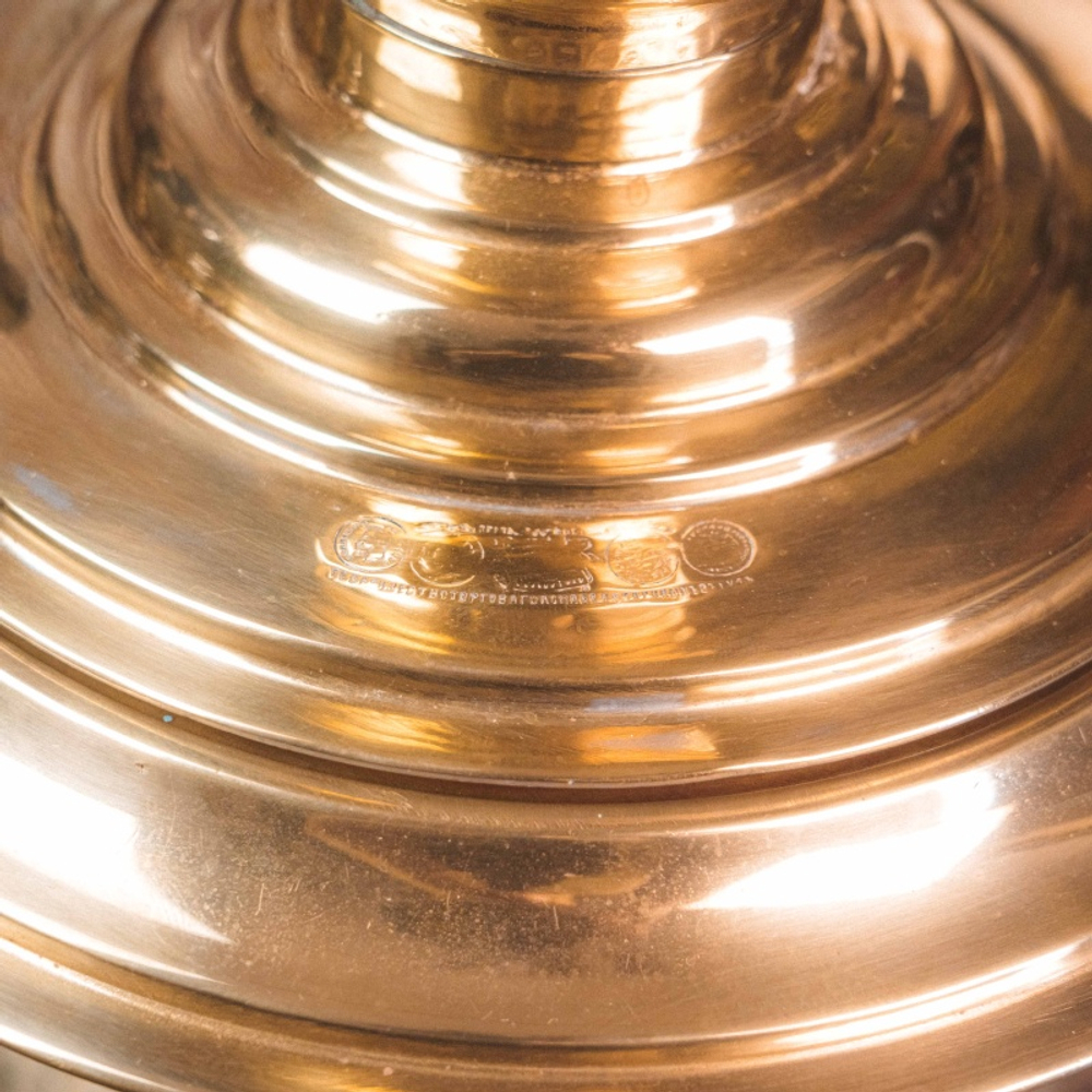 Антикварный тульский самовар в форме рюмки