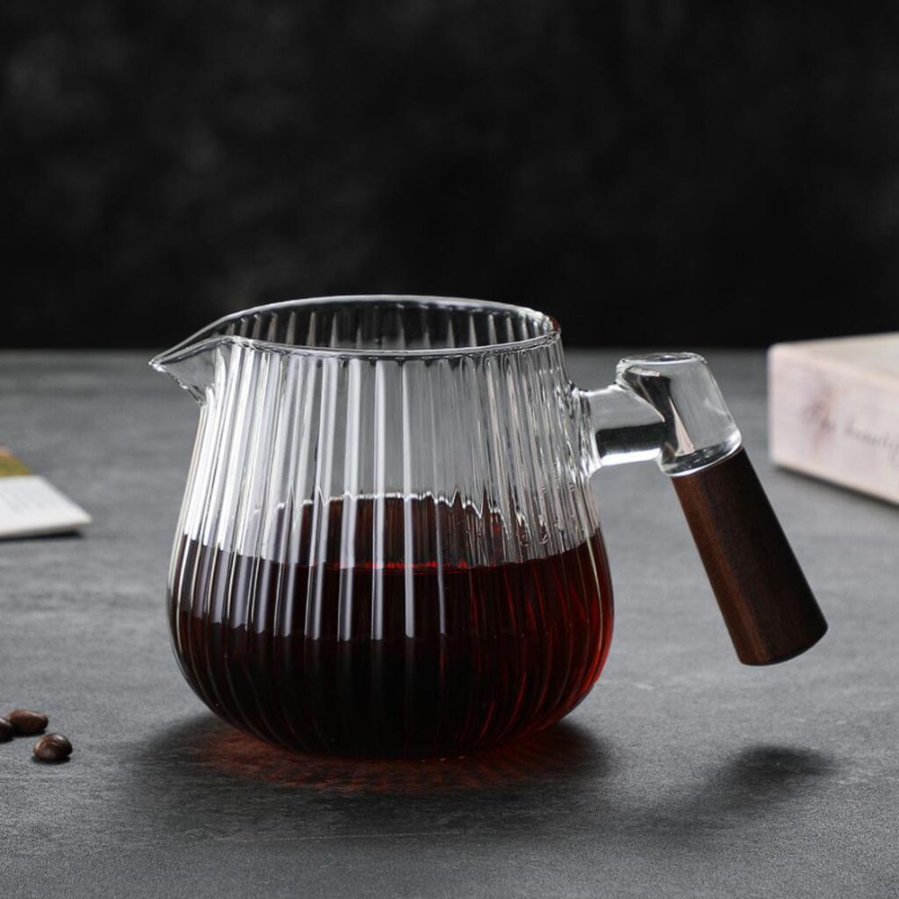 Дриппер воронка на 1-4 чашки фильтр для заваривания кофе + кофейник 600 мл (пуровер) стекло Barbossa