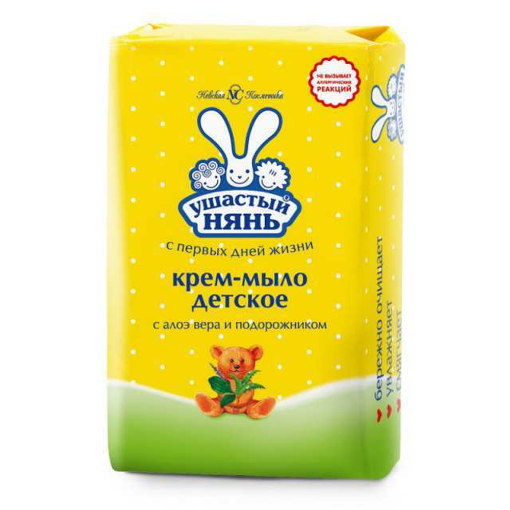 Ушастый нянь 90 гр. Крем-мыло Алоэ-вера и подорожник