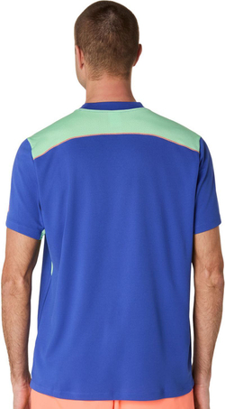 Теннисная футболка Asics Padel Court Short Sleeve - dark cobalt/menthol