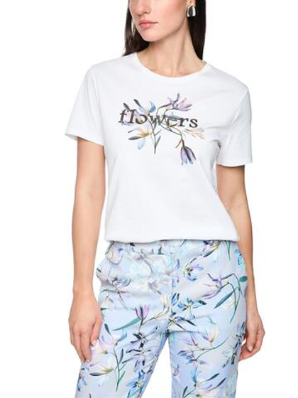 Marc Cain Футболка из хлопка с принтом