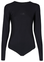 MM6 MAISON MARGIELA БОДИ С ДЛИННЫМ РУКАВОМ ЧЕРНЫЙ