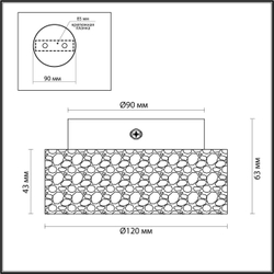 Потолочный светильник ODEON LIGHT 6625/1C