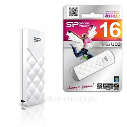 16GB USB Flash Silicon Prower Ultima U3 white