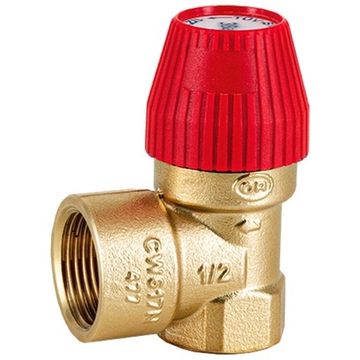 Предохранительный клапан Stout 25, 1/2"x3/4", 2.5 бара для систем отопления (SVS-0010-002515)