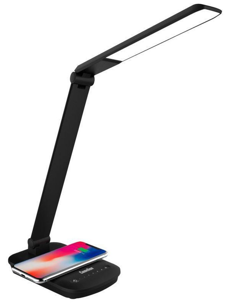 Светильник настольный KD-825 C02 LED 16Вт 230В 380лм 4500К рег. ярк. беспров. заряд. черн. Camelion 14162 Светильник настольный KD-825 C02 LED 16Вт 230В 380лм 4500К рег. ярк. беспров. заряд. черн. Camelion 14162