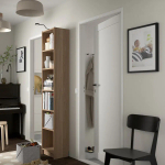 Книжный шкаф -  BILLY IKEA/ БИЛЛИ ИКЕА, 40х28х202 см, под беленый дуб