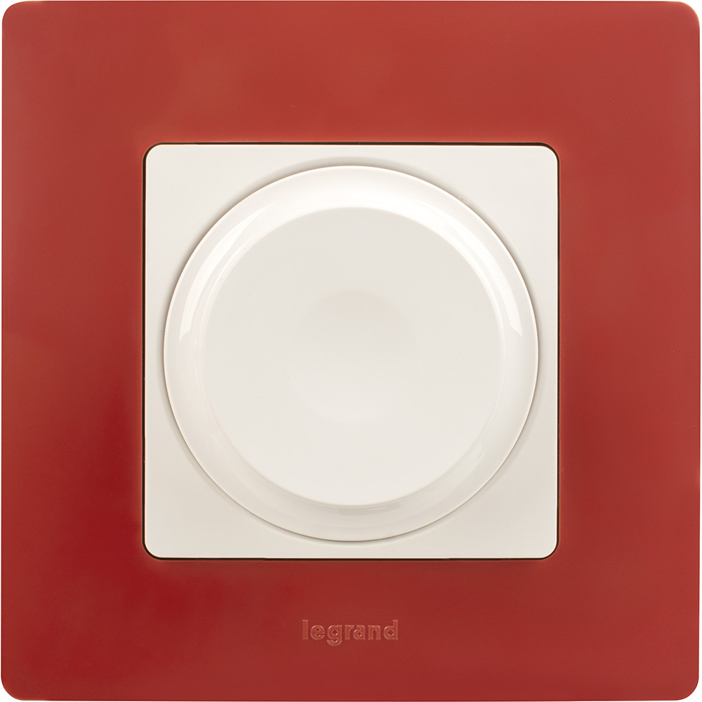 Диммер поворотно-нажимной универсальный LED 300Вт без нейтрали - белый ETIKA Legrand