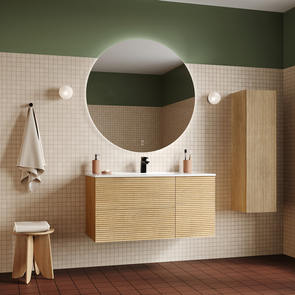 Зеркало с подсветкой и термообогревом IDDIS Bild, 100 см, BIL10T0i98