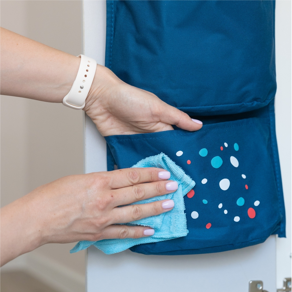 Кармашки для детского сада на резинке. Динозавр