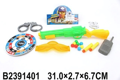 Пистолет с мягк.пулями, пакет 700-21