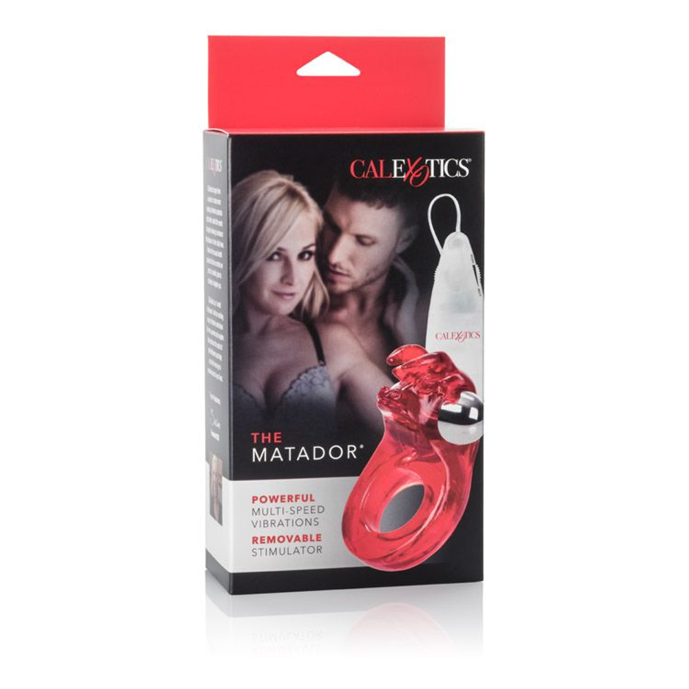 Красное кольцо с вибрацией Matador (Цвет: красный)