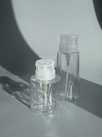 Дозатор с помпой геометрия прозрачный 300 мл