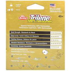 Флюорокарбон Berkley Trilene 100% Fluorocarbon Leader 25m 0.32mm/8.0kg