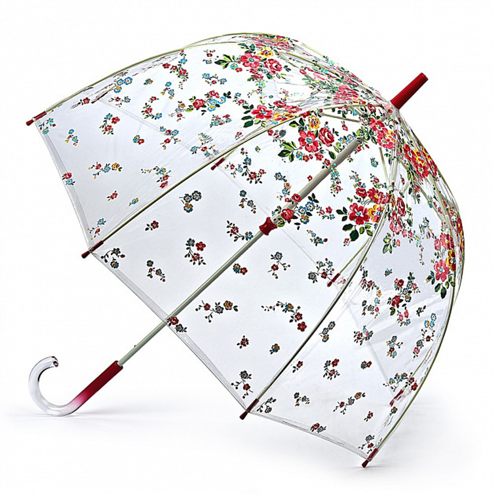 Зонт женский трость Cath Kidston Fulton Thorp Flowers Cream (Цветы)