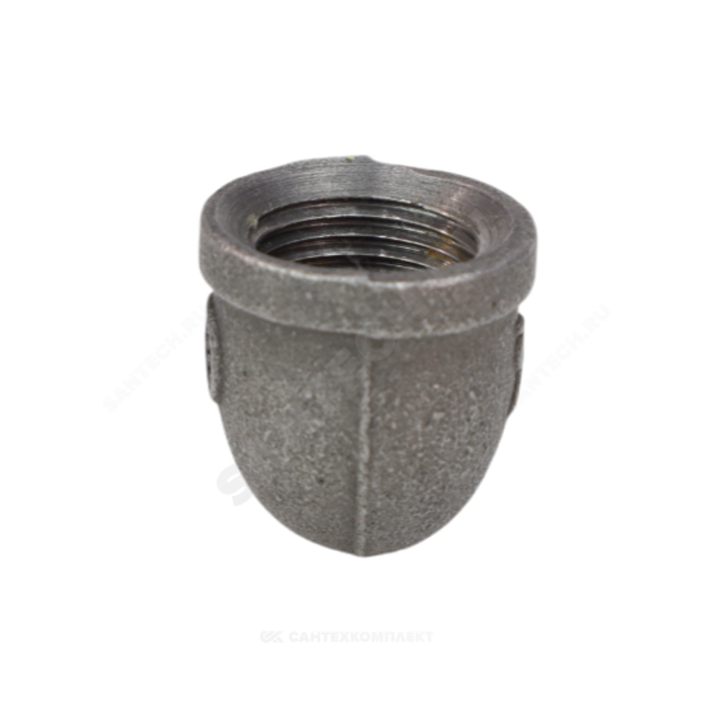 Угольник проходной чугун Ду 40 (1 1/2") ВР/НР Fittex PLUS